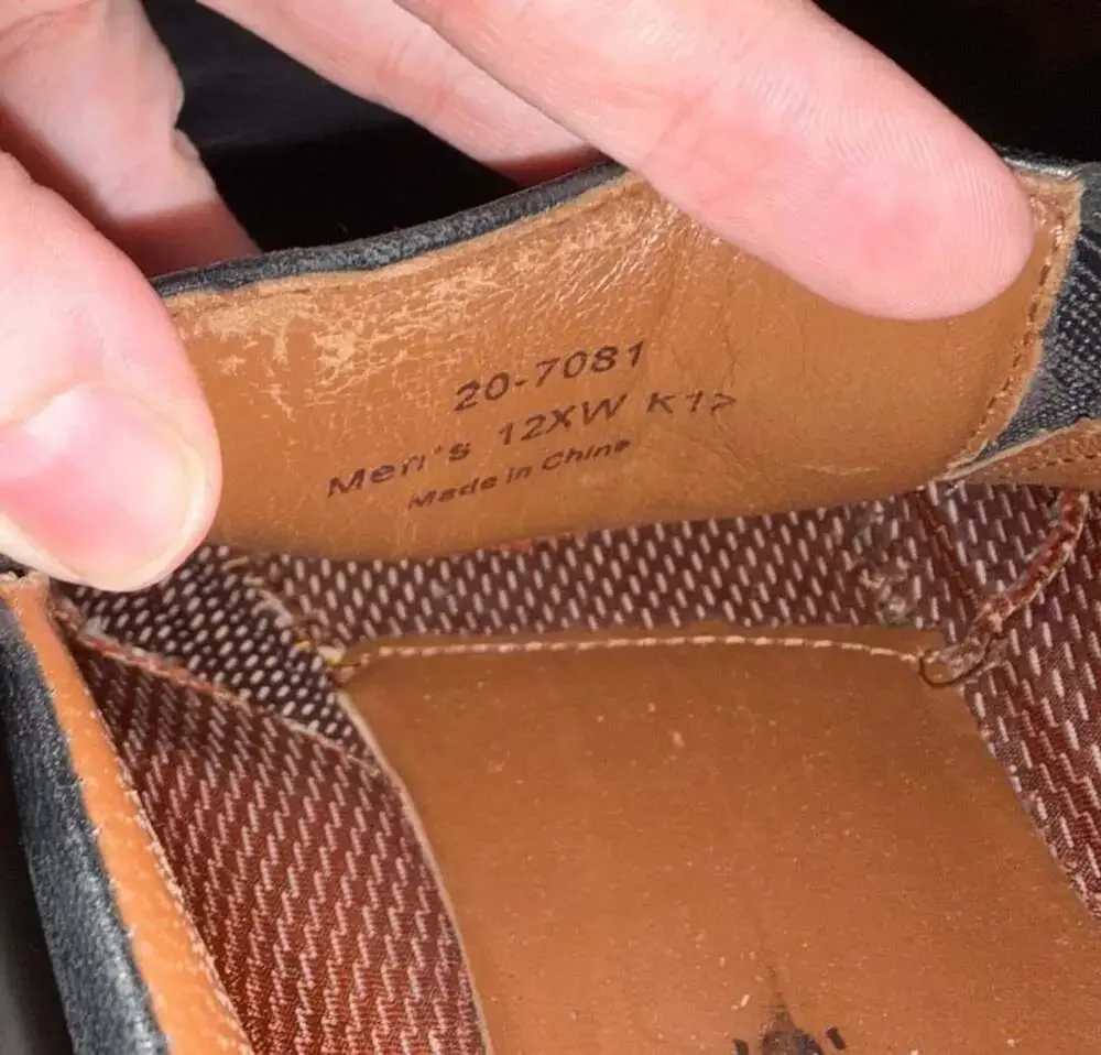 Johnston & Murphy black leather